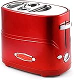 GDYJP Toaster Frühstücksbrotmaschine,programmierbarer schneller Backbrothersteller mit automatischer Frucht-und Nussspender (Color : Red, Size : One Size)