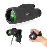 SKYSPER Monokular Teleskop Präzise 10x50 HD IP4 wasserdicht FMC BAK7 Monocular Fernrohr Telescope für Klettern Vogelbeobachtung Jagd Konzert Fußballspiel Reisen mit H