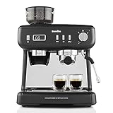Breville VCF152X Barista Max+ für Espresso, Milchkaffee & Cappuccino | intelligentes Mahlwerk & intelligente Dosierung | Präzisionstimer für Extraktion | Pumpe mit 15 B