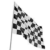 TRIXES große schwarz/weiß kariert Flagge Motorsport Formel 1 150x90