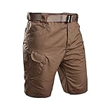 JIOJIO Shorts für Herren Sommer, Vielseitige Kurze Wanderhose Trainingsshorts Herren Atmungsaktiv Cargoshorts Arbeitsshorts Komfortable Outdoor Wandern Taktik Hose mit Praktischen T