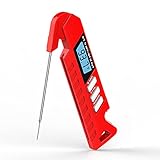 Docona Kochthermometer,Digitales Lebensmittelthermometer mit Flaschenöffner Wasserdichtes Grillthermometer Automatisch aus Sofort lesen F