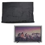 HAOQI Outdoor-TV-Abdeckung，LED, Fernseher - Kompatibel mit Standardhalterungen und Ständern，Bodendichtung, wasserdicht und wetterfest，56 * 61CM