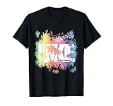 UKULELE - UKE Music Forever palm tree rainbow colors T-S