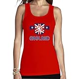 Shirtgeil England GB Wappen Fussball Fanartikel EM Frauen Tank Top Small R