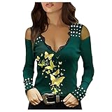 HHOP leinenblusen XXL Pulli augennstern Damen top Damen Sommer sexy Rollkragenpullover Damen Damen Langarm elegant Streifen Bluse hemdbluse Lange Oberteile Damen Sommer sexy Bluse D