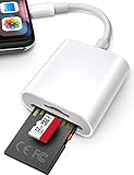 ChiaoPio SD Kartenleser für iPhone iPad, Kamera Card Viewer, SD Kartenleser Adapter, SD / MicroSD Kamera Speicherkartenadapter für iPhone iPad, keine App erforderlich, Plug and Play