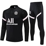 XZtianxie Paris Langarm-Sportbekleidung, Paris European Football Club Männer Fußball Sweatshirt Langarm Frühling und Herbst Breathable Sport Trainings-Uniform Fitness-Trainingsanzüge Jungen,2,M