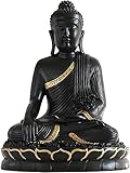 WQQLQX Statue Shakyamuni Skulptur Menschen Buddha Statuen for Figuren Ornamente Buddha sitzen in der Meditation Buddhismus Bodhisattva Dekoration Skulp