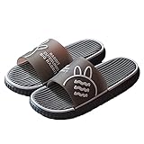 Billige Hausschuhe Home Slippers Leicht Sandalen Unisex Paare Schuhe Rutschfest Latschen Weich Slides Bequem Weihnachtsgeschenke grey EU 39