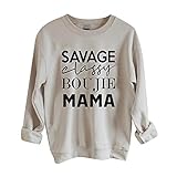 Pullover Damen Herbst Winter 2021 Damen O-Ausschnitt Casual Langarm Print Sweatshirt Kapuzenpullover Baumwolle Sweatshirts Hoodie Kapuzenpullover Herbst Winter Langarm Pullover Sw