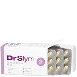 DrSlym GLUCOMANNAN PLUS Kapseln – 90 Kapseln - 3000mg je Tagesdosis - hochdosiert, vegan, mit Vitamin B12, Calcium, Chrom und Zink