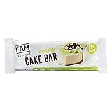 IAM® Cake Bar Lime Cheese Protein Riegel 40g I Proteinreicher Fitnessriegel mit weißem Überzug und fruchtiger Limetten-Note I Eiweissriegel für mehr Energie im Alltag I Protein Snack