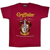 Popgear Jungen Harry Potter Crest Family Women's Modische T-Shirts, Damen Boyfriend Fit Gryffindor, XL