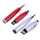 FLAMEER 2 x Eingabestifte 3 IN1 Dünne Spitze Stylus Pen Kugelschreiber mit 32Gb Daten Speichern Stift Memory