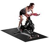 2 Stück Schutzmatte Laufbandmatte 47x23'' Trainingsgerätematte 4 Mm Dicke Verschleißfeste rutschfeste Bodenschutzmatte Home Gym Fitnessmatte,schw