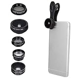 Juli GeschenkiPhone Kameraobjektiv Schwarz Telefonkameraobjektiv Sechs Prismenkopf 60-120 Grad Mädchen für Outdoor-Fotografen Tägliche Möb