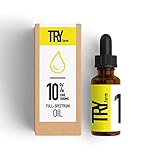 TRY FARM 10% Connoisseur Öl - 10ml Spender (ca. 250 Tropfen) Bio MCT Vollspektrum Hanfextrakt Öl mit Entourage Effekt Made in Österreich | 100% legal GMO frei und EU GM