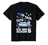 Kinder Ich bin 5 Polizei Tatü Tata Polizeiauto Kinder T-S