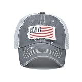 BIBOKAOKE Unisex Basecap Damen Herren Kappe Pferdeschwanz Mesh Baseball Cap Mütze für Sport Outdoor Jungen Mädchen Vintage Baseballkappe Trucker Hüte Sonnenhut Sonnenschutz Schirmmü