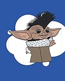 E.T Alien Baby Yoda Parody Blue: Alien Themed Blank Comic Book Pages - Draw Your Own C