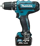 Makita Akku-Bohrschrauber 10,8 V / 4,0Ah, 1 Stück, türkis/schwarz, DF331DSMJ