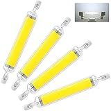 118mm 30W R7s Lampe COB LED Dimmbar Glühbirnen, Kaltes Weiß 6000K Leuchtmittel,3000LM, 360-Grad Highlight LED Bulbs Linear Ersatz J118 300W Halogenstäbe für Baustrahler Deckenlamp