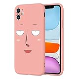 Silikon-Schutzhülle für iPhone XR, Motiv One Man Punch Face Saitama Opp