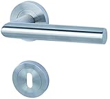 Alpertec 88024900 Edelstahl Doha-R für Zimmertüren Drückergarnitur Türdrücker Türbeschläge N
