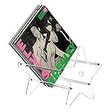 rebirthsame CD Ständer Acryl Buchhalter Sternform Display Staffelei Klarer Tisch-Organizer Zum Anzeigen Von Bildern Bücher Notenblätter Notebooks Artwork CD