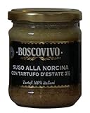 Norcina Sauce mit Sommertrüffel und Schweinefleisch, Trüffel, im Glas, Sauce Feinkost, 180 g