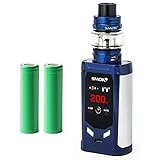 Smok R-Kiss Kit inkl. TFV8 Baby V2 (5 ml) 5000 mAh E-Zigarette E-Shisha Starterset (nikotinfrei) (blau)