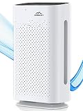 ALPENLUFT Luftreiniger mit UV-Entkeimung entfernt bis zu 99,9% Viren und Aerosole, Ionisator Luftwäscher Wohnung HEPA13-Aktivkohle Filter gegen Allergien, Staub, Rauch -Zimmer, Gerüche, bis 60 ㎡