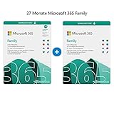 Microsoft 365 Family | 6 Nutzer | Mehrere PCs/Macs, Tablets und mobile Geräte | insgesamt 27 Monate nutzen | Aktivierungscode per E