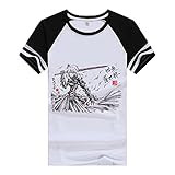 CHENG'S Fate Shirt Saber Shirt Fashion Raglan Short Sleeve Modal Shirt Anime Shirts Summer Anime T-Shirt Athletic Shirt Modal Tee Shirt Top (Raglan,L)