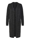 VERO MODA Damen Strickjacke Doffy 10215434 Black Melange L