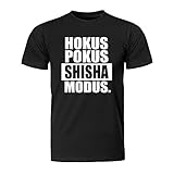 Hokus Pokus Shisha Modus, Herren T-Shirt - Fairwear -, Größe L, schw