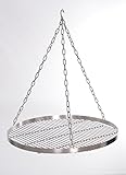 Ø 60cm Edelstahl Schwenkgrill 14 mm Stababstand Grill Grillrost Schwenker V2A Grillrost Feuerschalen Grillschalen Rundg