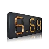 Clock Timer Outdoor Rain Proof Iron Box 8-inch Single Red LED Digital 88.88 LED Outdoor Gas Station Price Mark (Color : 6 inch Temperature Size : 1) (Natural Gas Sign 1)