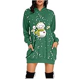 HHOP Weihnachten Pullover Oversize Party Oberteile Frauen Langarmshirt Damen gestreift Damen Longshirt Kurzarm Damen Oberteile Langarm juretro Mode Damen top uboot Ausschnitt Elegantes Oberteil D