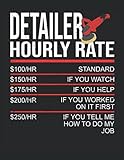 Detailer Hourly Rate: Annual planner 2022 and calendar for the year 2022 from January to December with yearly overview, monthly overview and Birthday overview | Car Detailer | Auto Detailing