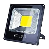 led baustrahler 6500K LED-Strahler | IP65 wasserdichte Outdoor-Sicherheit Spotlight |Für Straßen Werk Hof Werkstatt Lighting (Color : 100w)