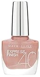 Maybelline New York Make-Up Nailpolish Express Finish Nagellack Pearly Pastel/Ultra schnelltrocknender Farblack in zartem Altrosa, 1 x 10