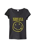 Amplified Girl Shirt Nirvana Smiley Face L
