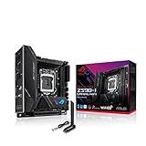 ASUS ROG Strix Z590-I Gaming WiFi Mainboard Sockel Intel LGA 1200 (Intel Z590, Mini ITX, 4x M.2, PCIe 4.0, Thunderbolt 4, USB 3.2 Gen 2x2, WiFi6, Aura Sync)