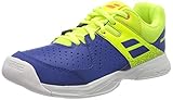 Babolat Unisex Pulsion Indoor Teppichschuh Kinder-Blau, Zitronengelb Tennisschuhe, Blue Fluo Aero, 36.5 EU