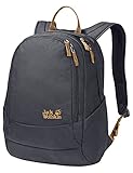 Jack Wolfskin 2007681 Perfect Day, bequemer Rucksack mit breiten Gurten, DIN-A4-tauglicher Tagesrucksack, Backpack mit guter Lastenverteilung für Alltag und Freizeit, ebony, ONE SIZE