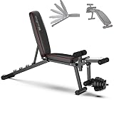 SJAPEX Hantelbank Klappbar Verstellbar für Ganzkörper-Workout,Fitnessbank für zu Hause Oder Im Fitnessstudio,Multifunktions Trainingsbank Schrägbank,200Kg Gewichtskap