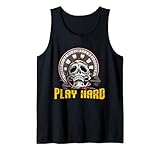 Spiel hart Dart Dartsport Pfeile Totenschädel Sport Freizeit Tank Top
