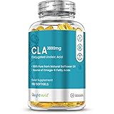 CLA Kapseln 3000mg Tagesdosis- Konjugierte Linolsäure aus 100% reinem Safloröl- Frei von Zusätzen & geprüfte Inhaltsstoffe - 180 Softgel Kapseln - WeightW